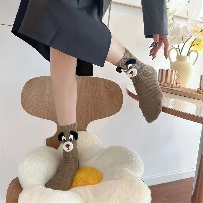 Three-dimensional Cartoon Big Ears Puppy Sweet Socks