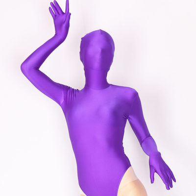 Moderne Spandex Langærmet Bodysuit med Høj Elasticitet