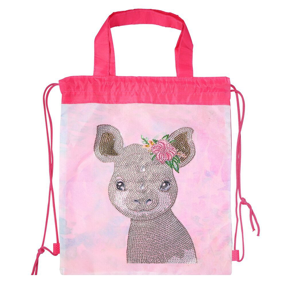 Creative Foreign Trade DIY Diamond Drawstring Back Bag Shopping