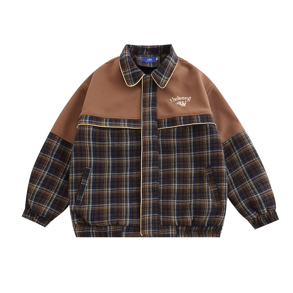 Retro Men's Casual Jacket Baseball Uniform