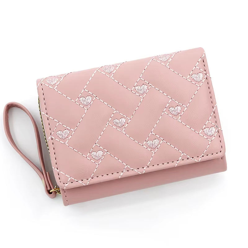 Wallets for Women Kawaii Cute Wallet Luxury Designer Lady Wallet Pink Purse Womens Wallet Small Women Leather Wallet Coin Purse