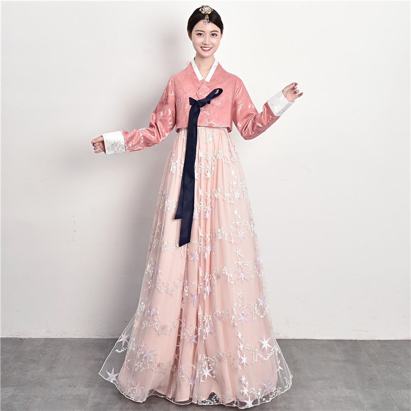 Traditional Court Korean Ethnic Dance Performance Dress
