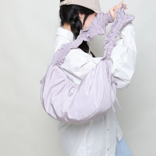 RucCrossbody Bag Womens Korean-Style Effortless Large-Capacity Tote Dumpling Bag