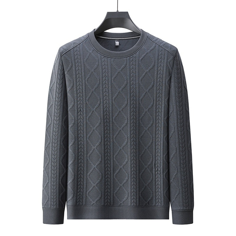 Efterår og vinter fleeceforet polstret varm herresweater