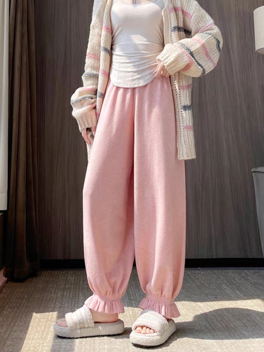 Knitted Harem Pants Women's Spring And Autumn Korean Style
