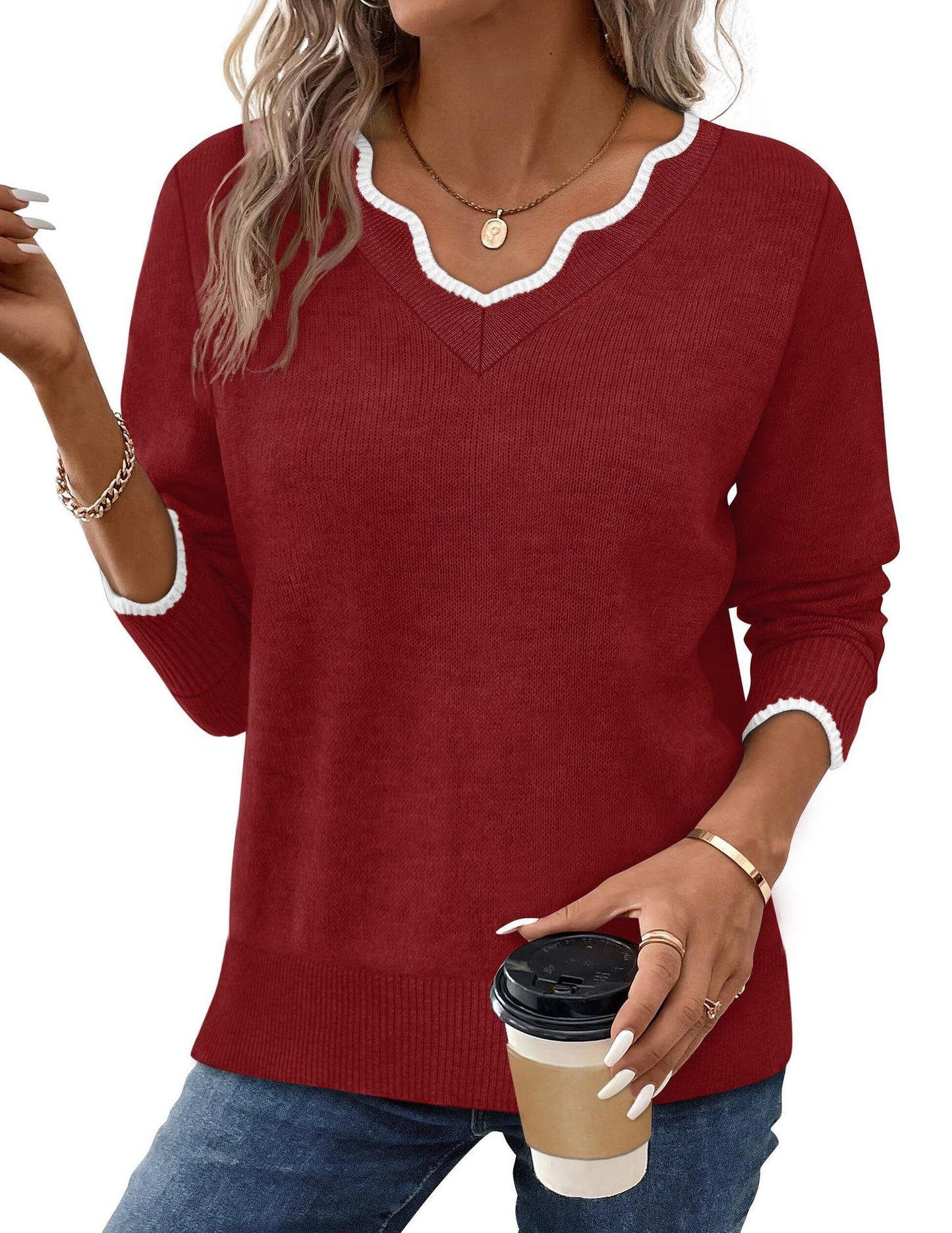 Fashionable And Versatile Women's Pullover Top