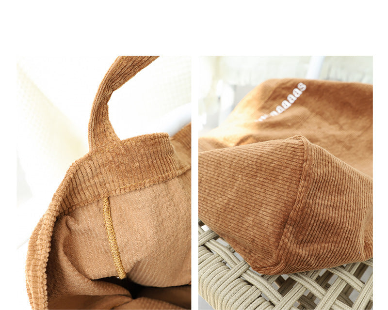 Net Red Fashion Corduroy Shoulder Bag