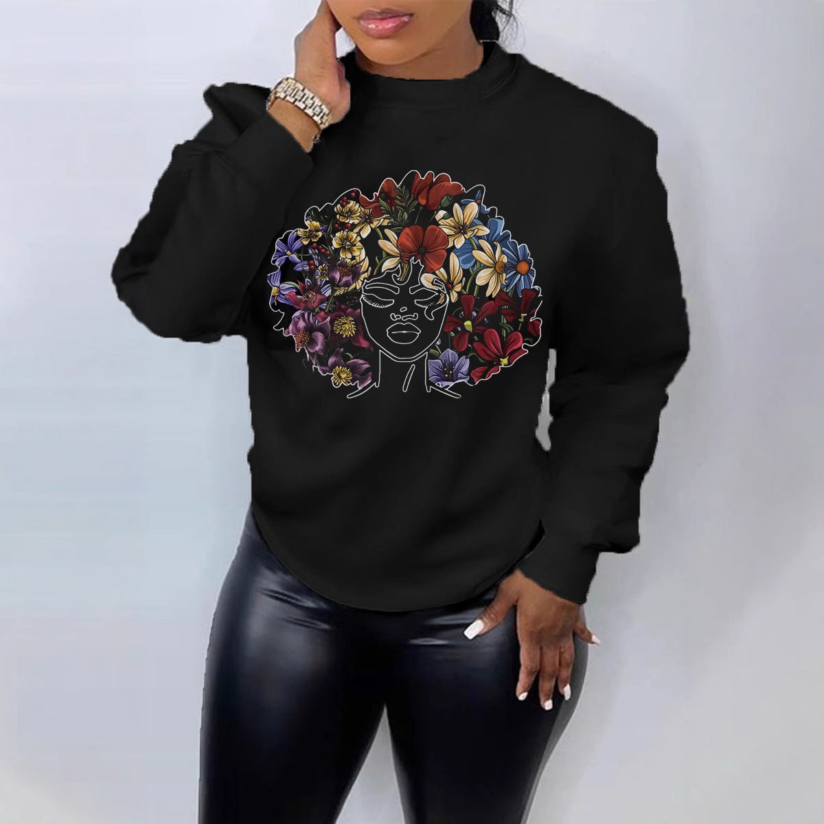 Dame Europæisk og Amerikansk Rundhalset Sweater