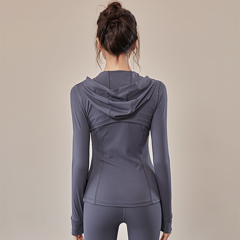 Nude Women's Hooded Sportswear Jacket