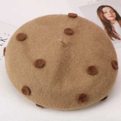 Children's Beret Autumn And Winter Parent-child Wool
