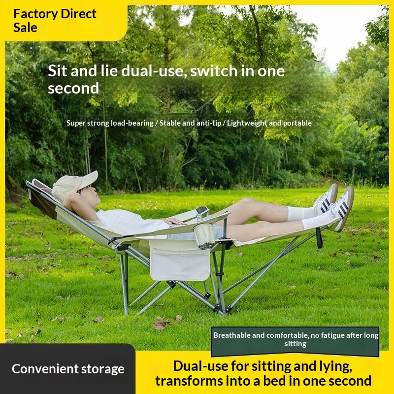 Outdoor Chair Office Nap Recliner Dual-purpose Portable
