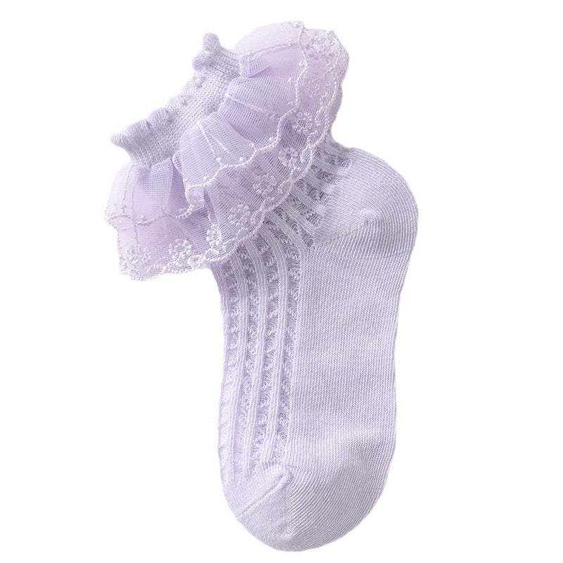 Lace Girls' Summer Thin Socks