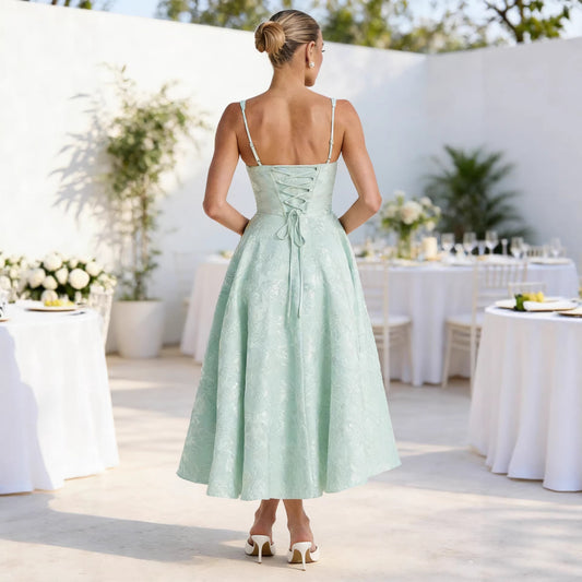 Strap-back Soft-style Dress Womens Backless Dress