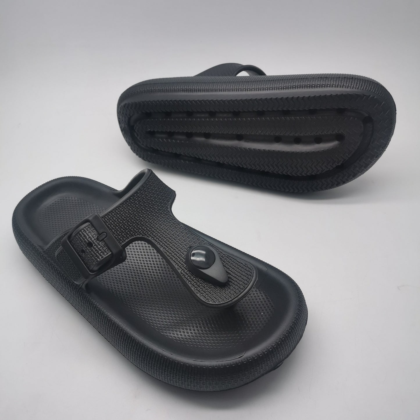 EVA spændeflip-flop mode skridsikre slip-on-sandaler udendørs dobbeltsidet strandsandal