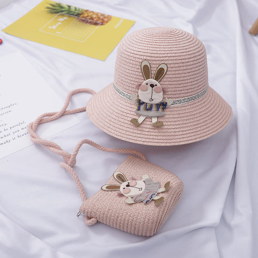 Summer Baby Girl Cute Beach Hat Bag