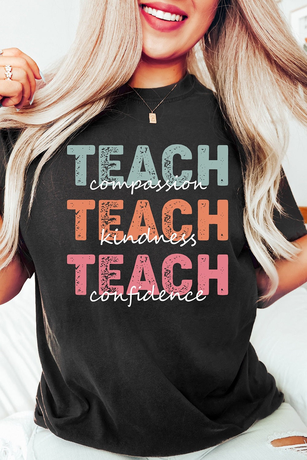 Casual Holiday Cotton Letter Print Short-sleeve T-shirt