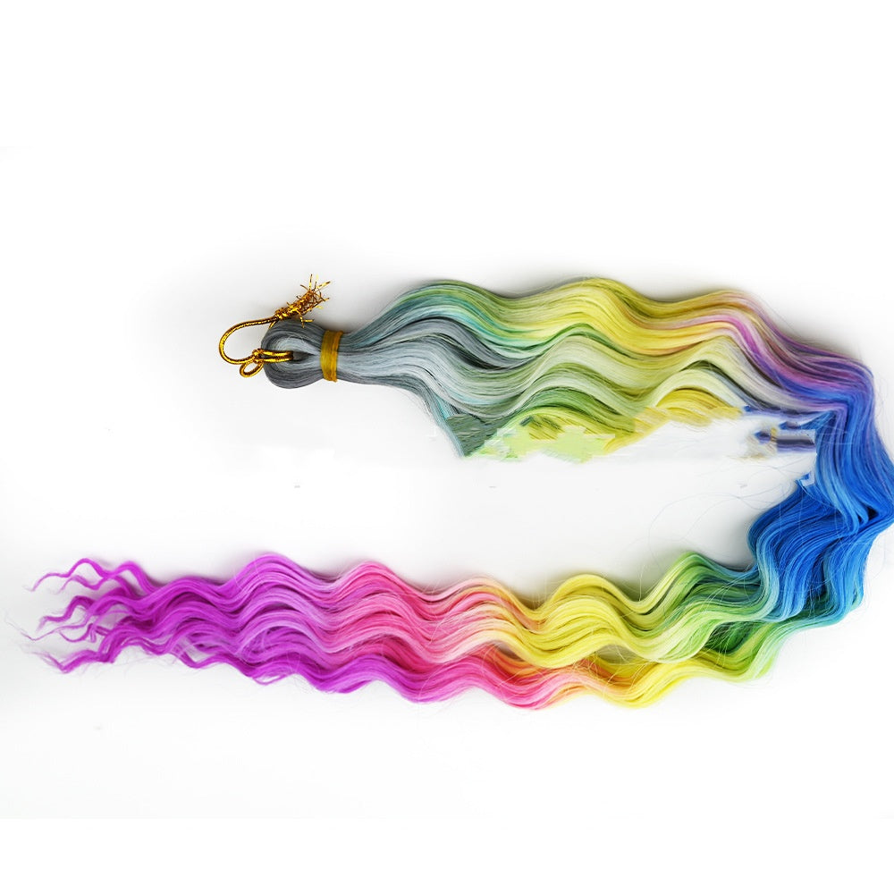 Crochet Dreadlocks Wig Gradient Long Curly Hair