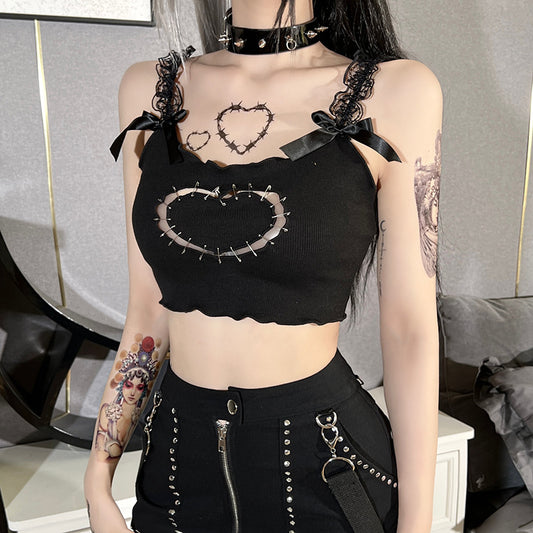 European And American Dark Style New Love Hollow Tight Sling