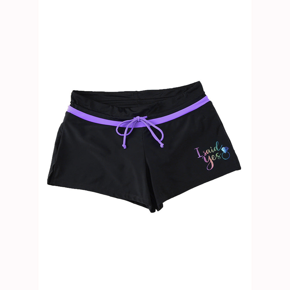Mønstrede boksershorts med snøre til kvinder