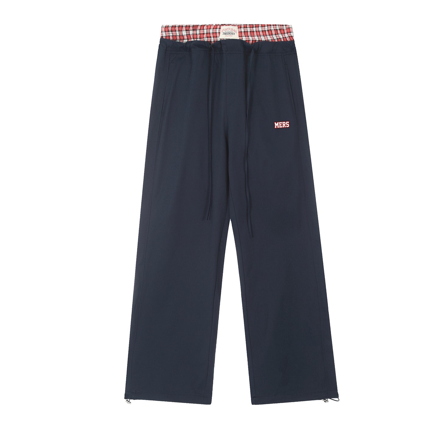 Women's Retro Fake Two-piece Casual Trousers