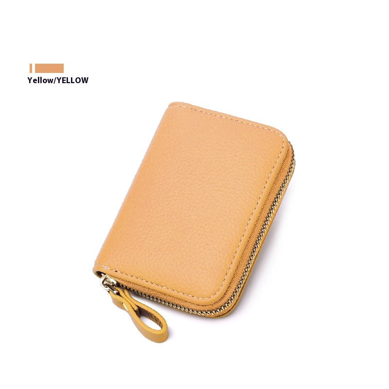 Anti-theft Swiping Expanding Card Holder Men's Ladies Card Holder Card Holder Multifunctional Zipper Small Wallet