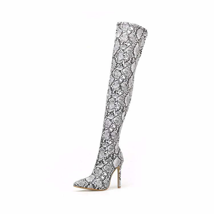 European And American Pointed Toe Stiletto Over The Knee Boots