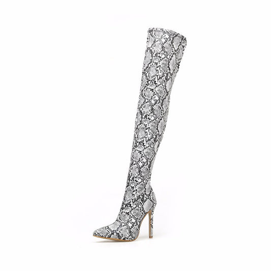 European And American Pointed Toe Stiletto Over The Knee Boots