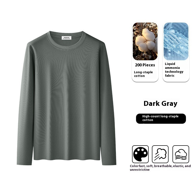 Eksklusiv enkel langærmet T-shirt til mænd