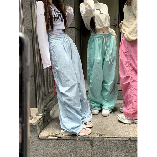 Women's Loose Straight Color Casual Pants