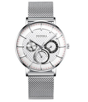 Three-eye Six-hand Multi-function Steel Strap Watch