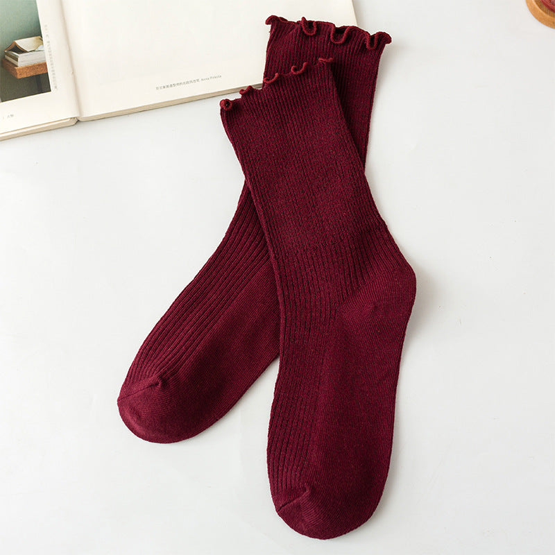 Japanese Autumn And Winter Cotton Socks Thin Section