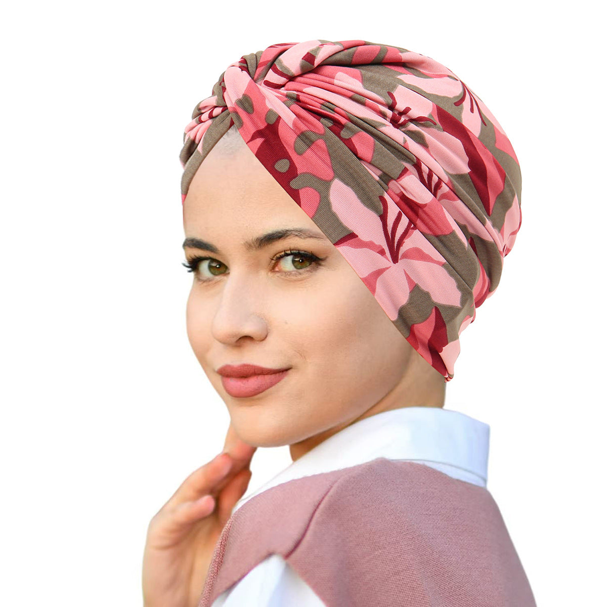 Printed Pullover Travel Hat Versatile Beanies For Women