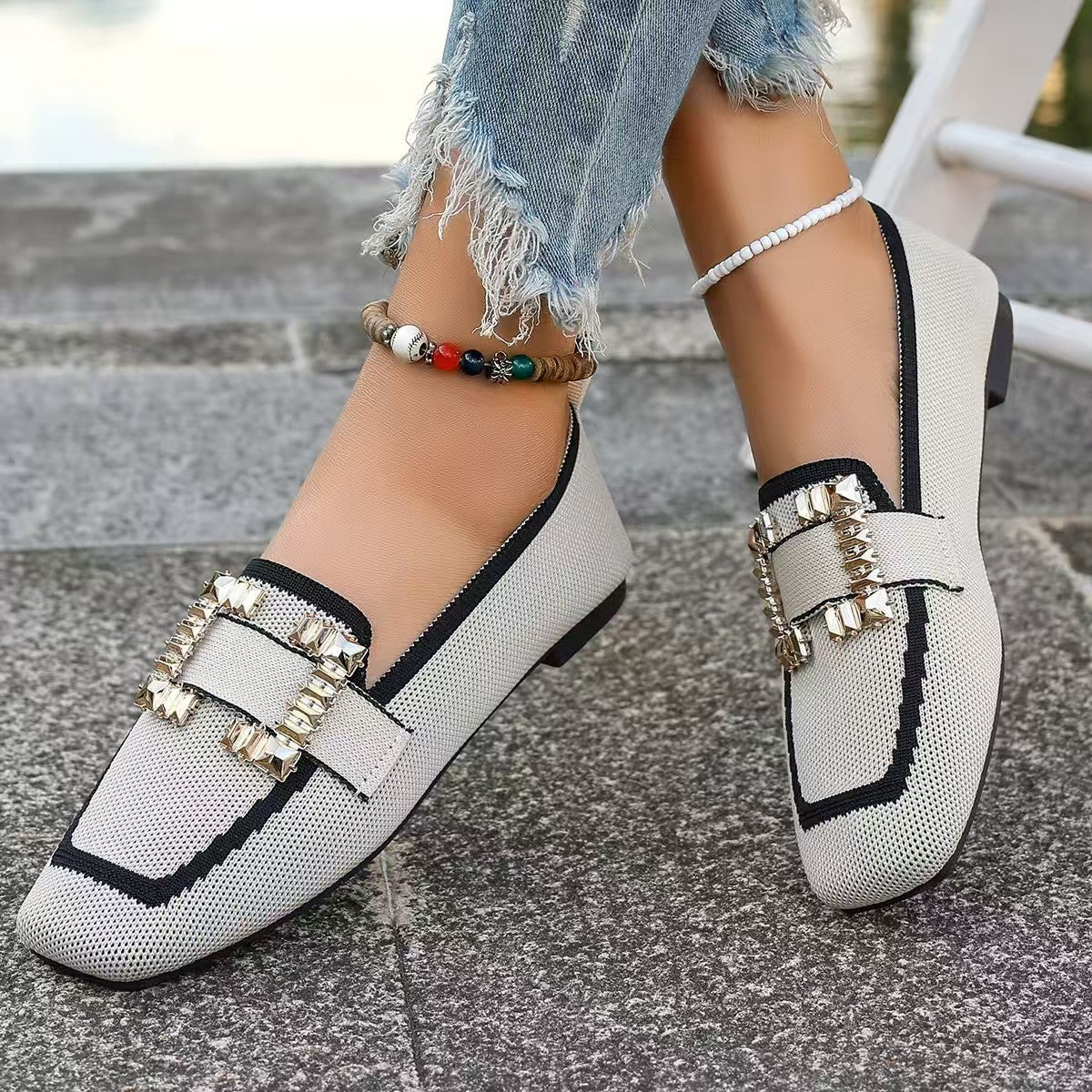 Vintage Suede Round Head Spring Loafers Gommino