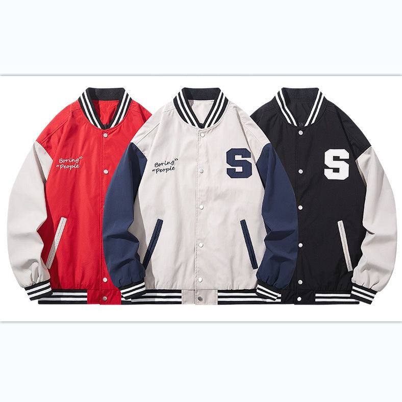 Teenage Couple Loose Casual Coat Male