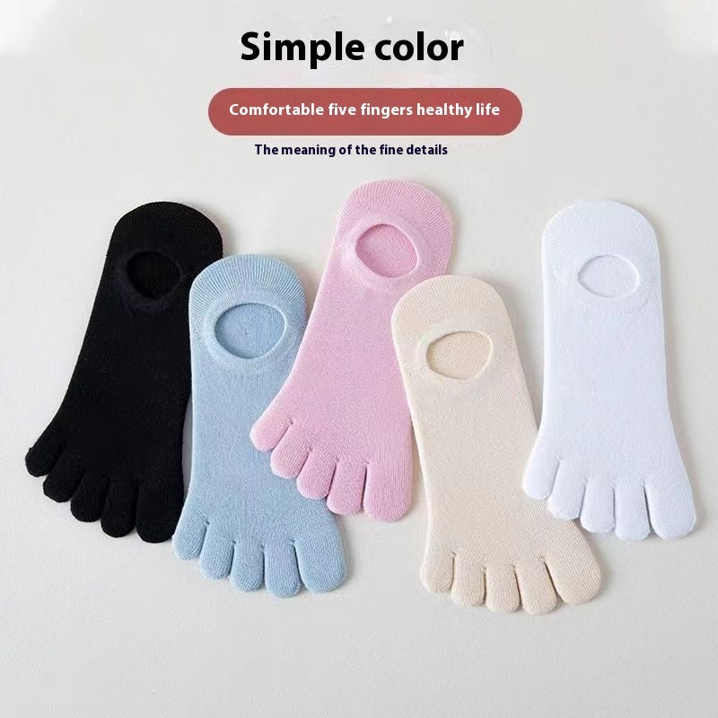 Toe Socks Women's Summer Thin Deodorant