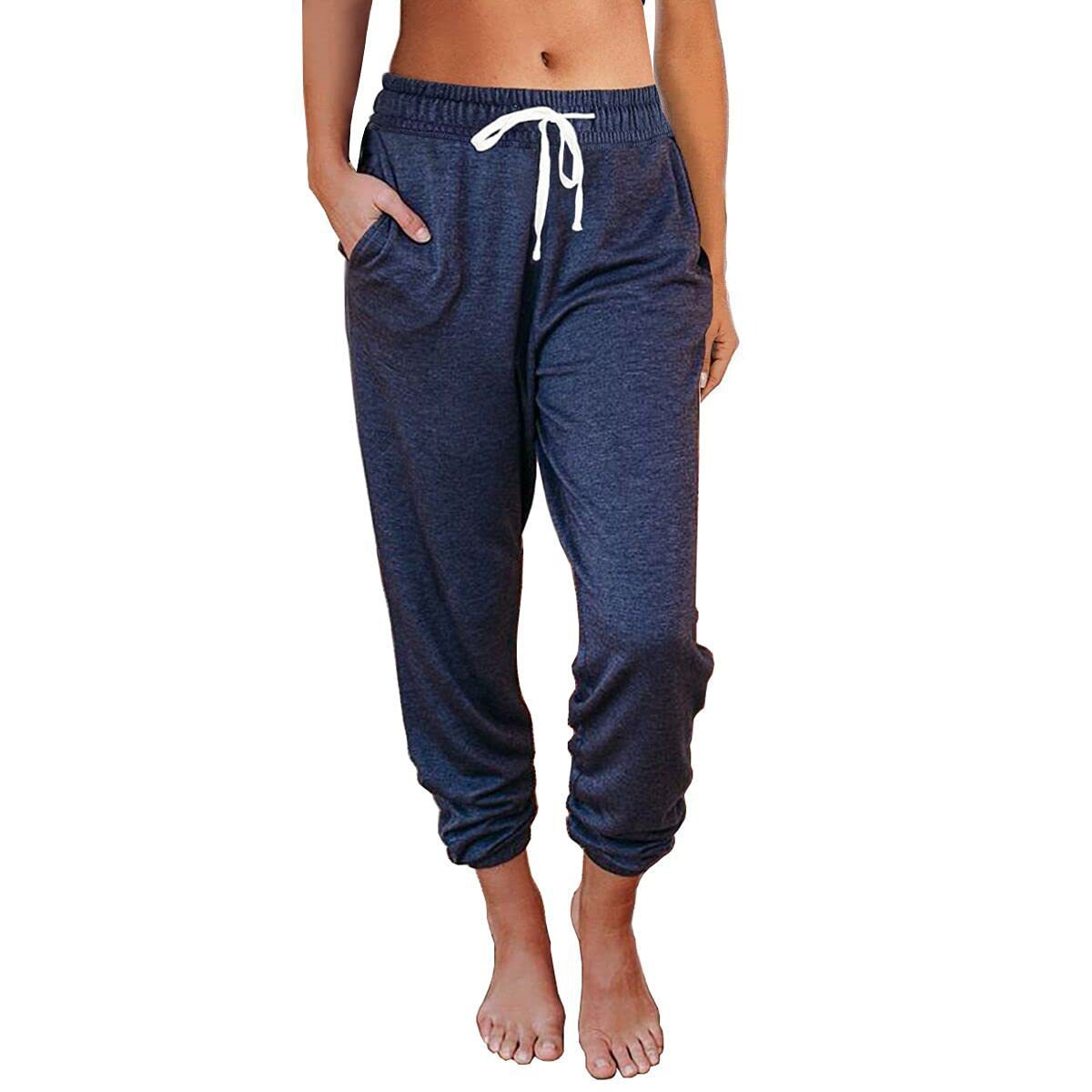 Women's Casual Loose Pocket High Waist Leggings