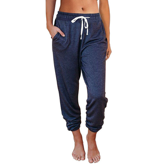 Dame Casual Løse Lomme Højtaljede Leggings