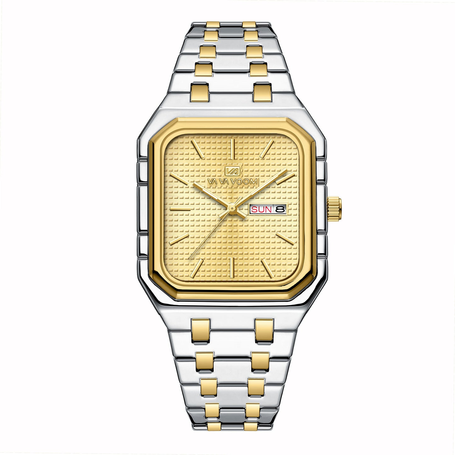 Mens Casual Stylish Luminous Square Watch
