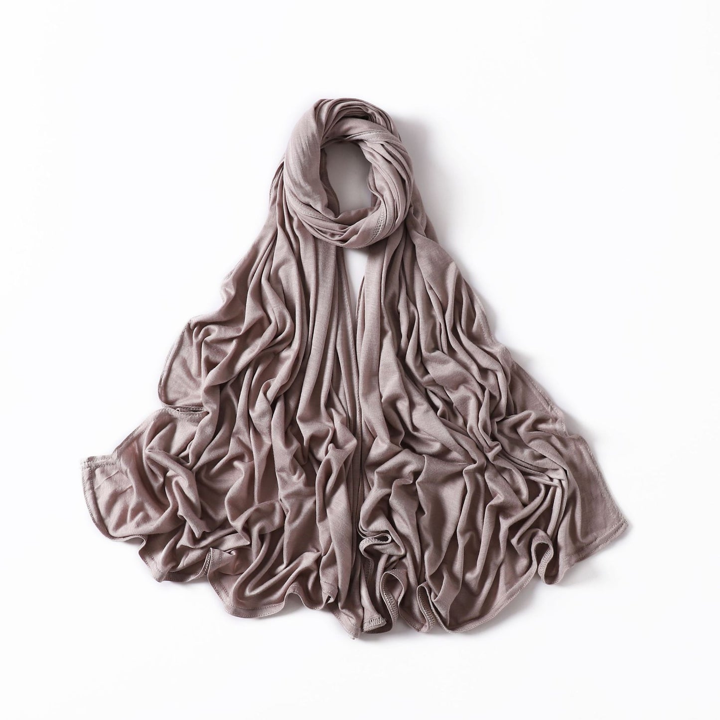 35 Colors Malaysia Pure Color Modal Curling Mercerized Cotton Scarf