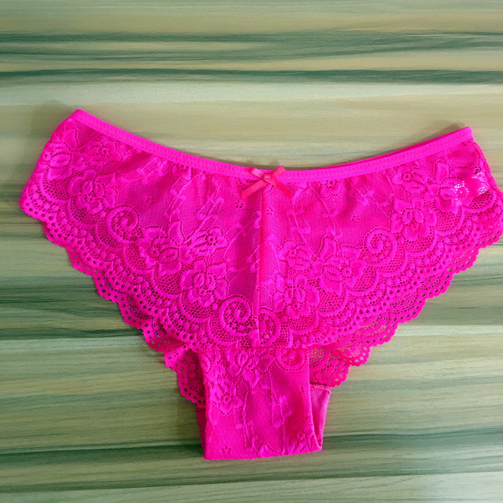 Lace Women's Briefs European And American Large Size Shorts