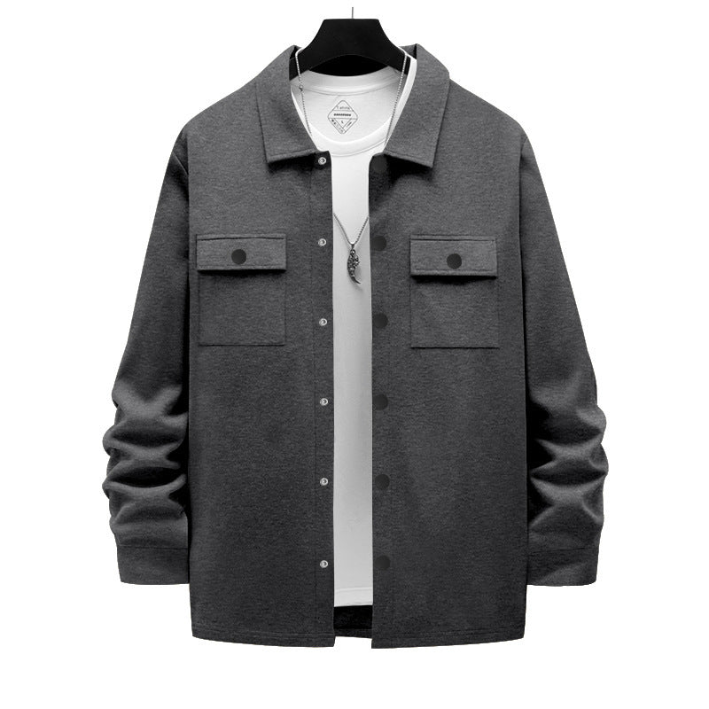 Retro Single-breasted Lapel Casual Long-sleeve Jacket