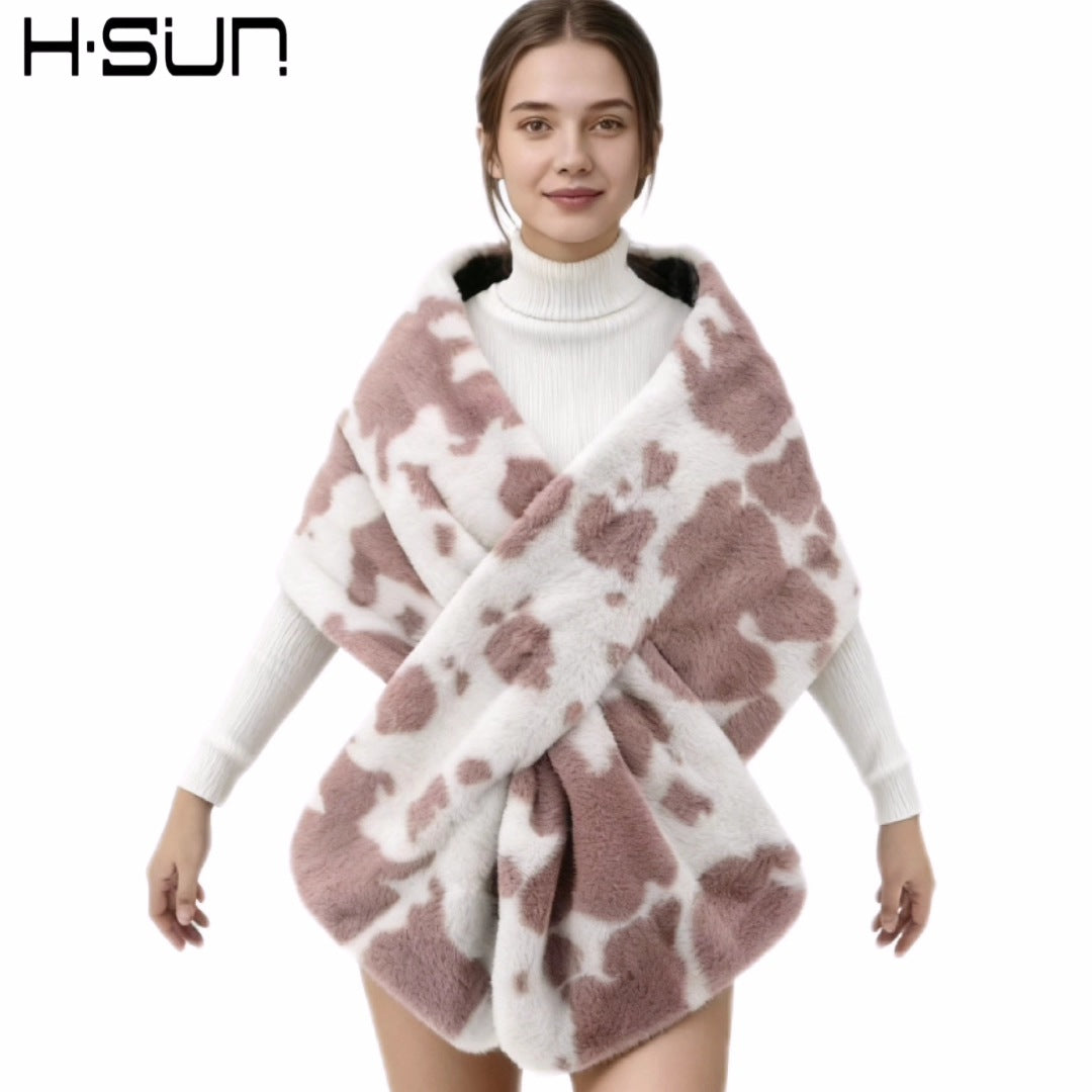 Women's Plush Scarf Shawl