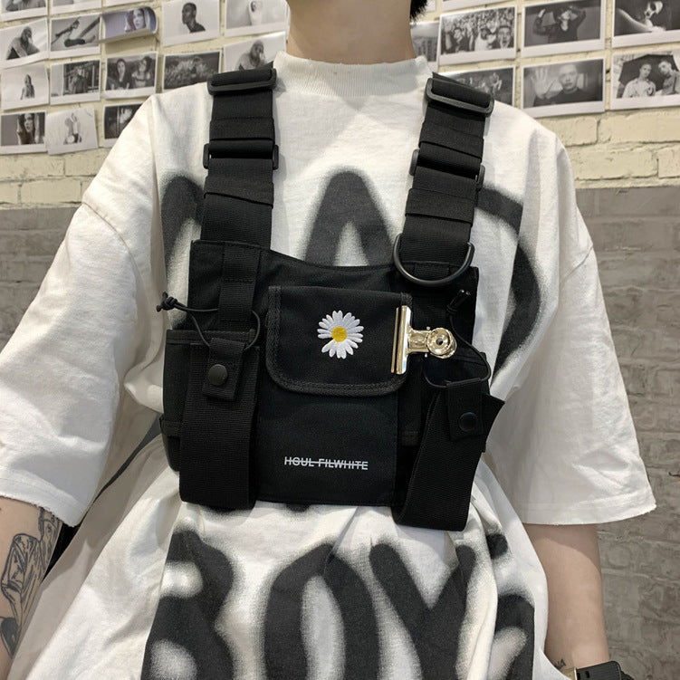 Men's Street Hip-hop Vest Small Backpack