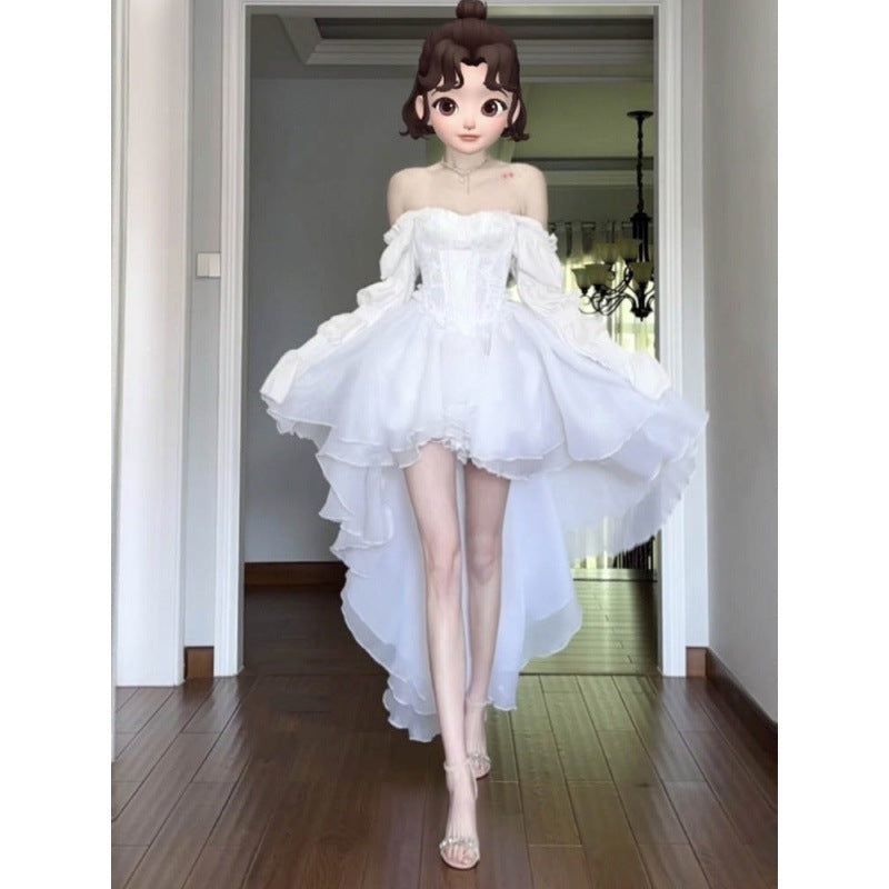 Little Fairy White Bra Dress