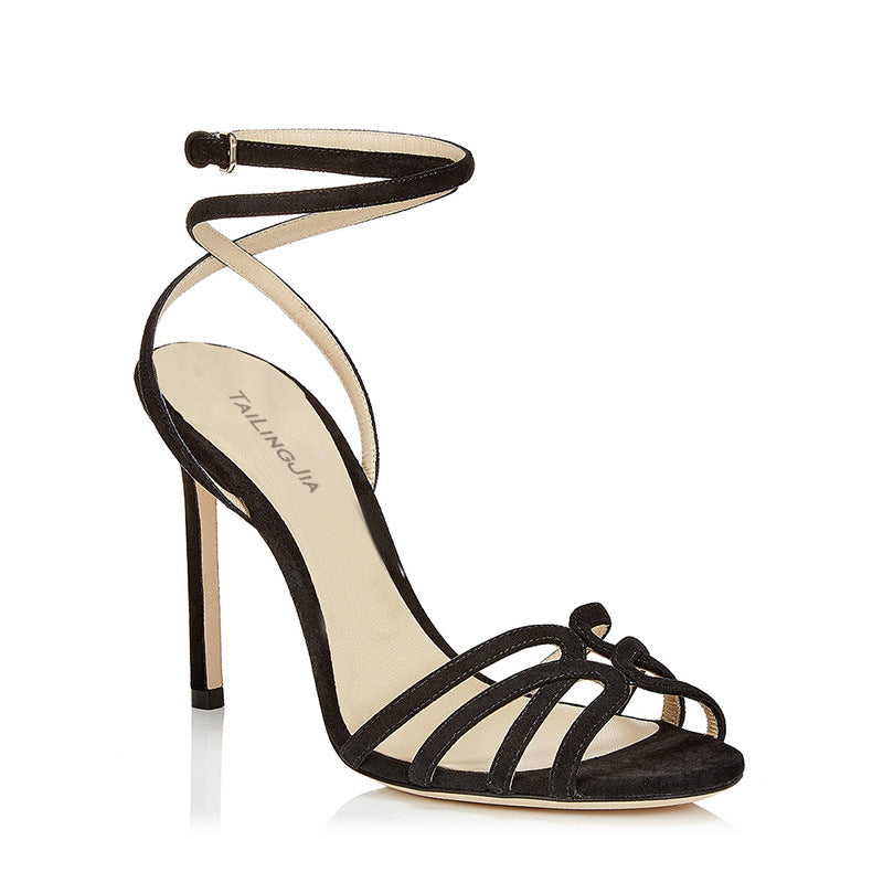 European And American Fashion Large Size High Heel Sandals