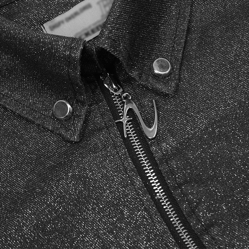 Fashion Irregular Zipper Coat Jacket Men