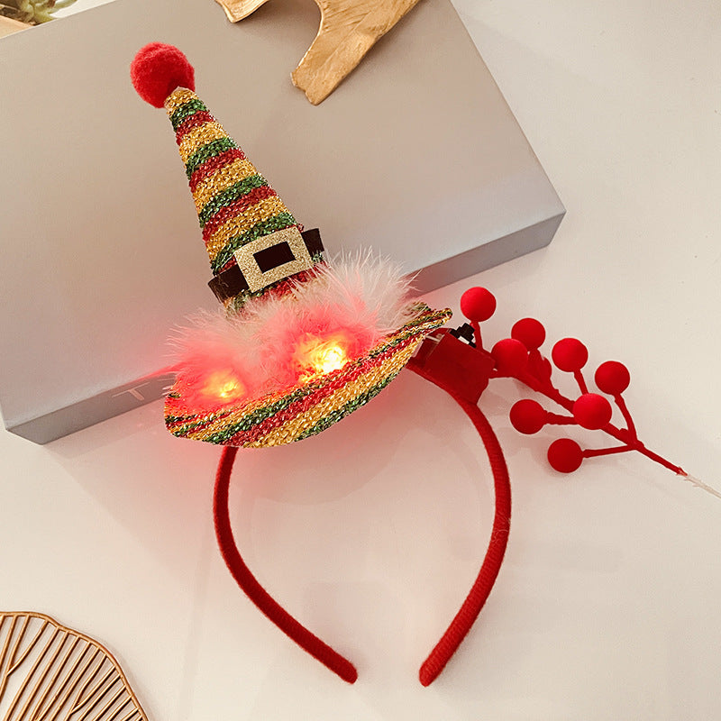 Christmas Antlers Hairband Decoration Plush