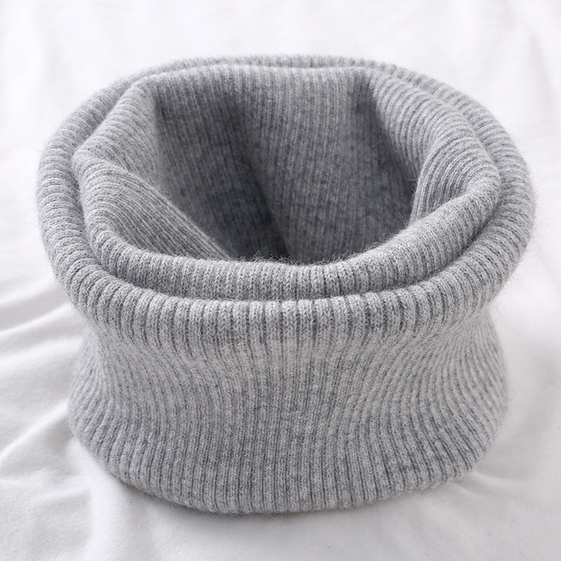 Wool Neck Warmer Knitted Scarf