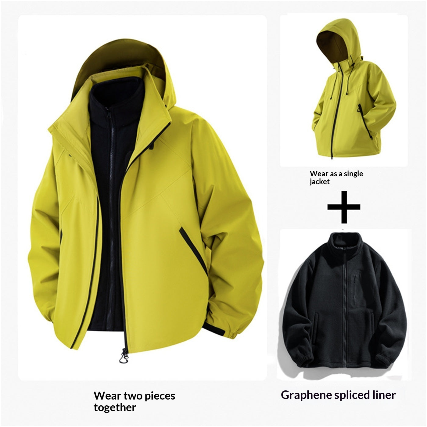 Couple Jacket Two-piece Waterproof