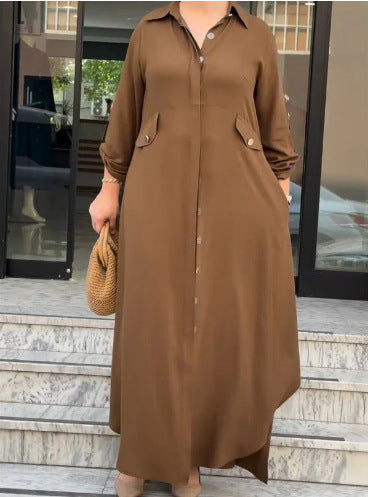 Loose-fitting Solid-color Two-piece Set